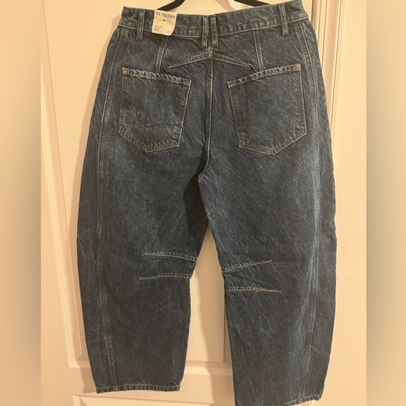 We The Free Dark Blue Wide Leg Jeans - Picture 4 of 6